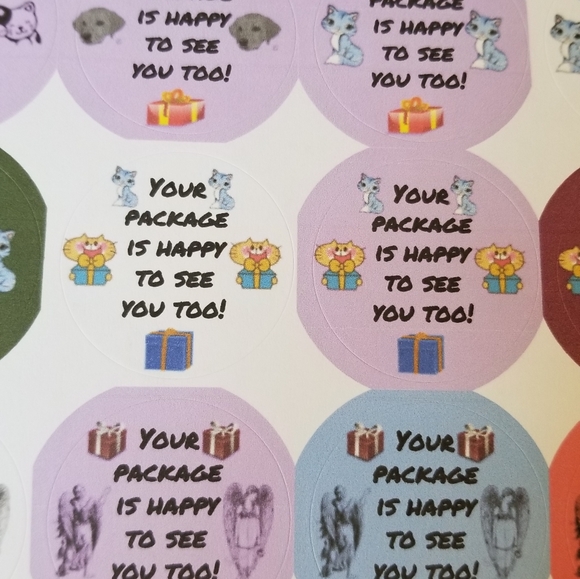 90 Labels Your Pkg is Happy to See You Too - Picture 3 of 16